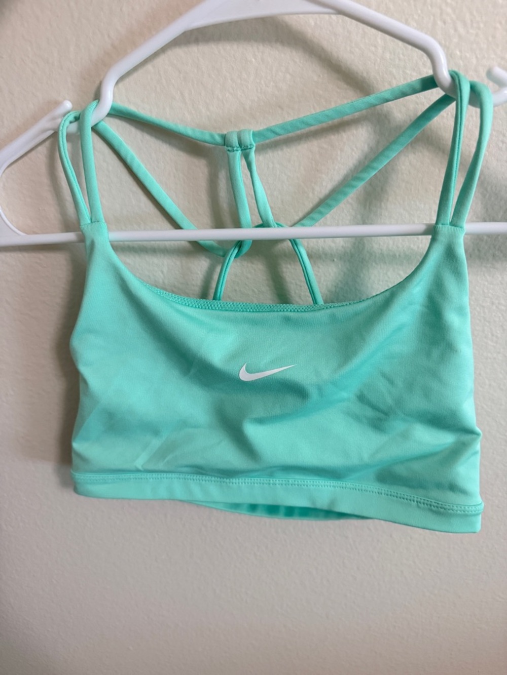 Nike Women's Mint Green Strappy Sports Bra